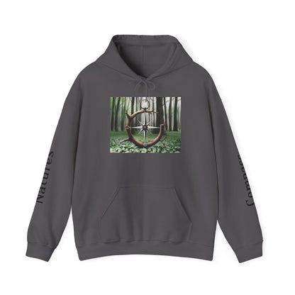 Nature Compass Unisex Heavy Blend™ Hoodie for Outdoor Enthusiasts