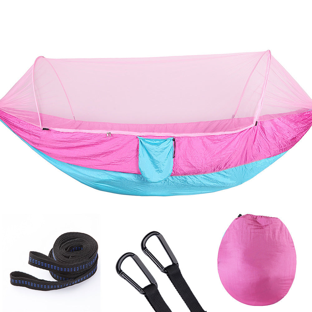 Natures Compass Fully Automatic Quick Opening Hammock With Mosquito Net