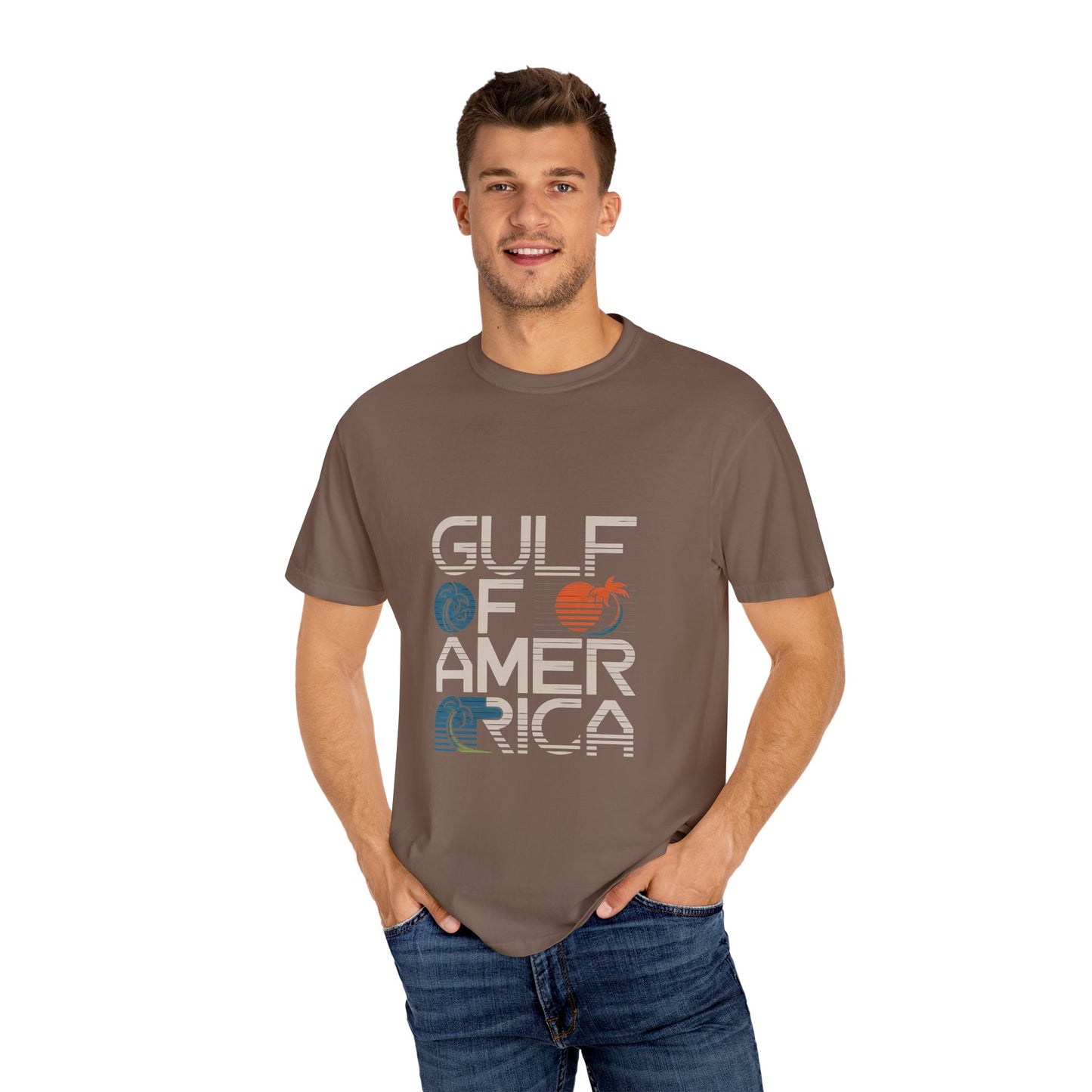 Gulf of America Vintage T-Shirt - Unisex Garment-Dyed Beach Tee