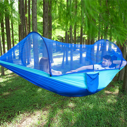 Natures Compass Fully Automatic Quick Opening Hammock With Mosquito Net